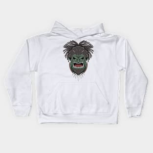 Illustration of the orc king Kids Hoodie